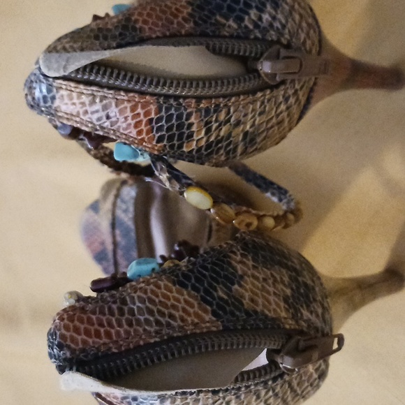 Womans  snake print platform heels size 7 - Picture 5 of 15